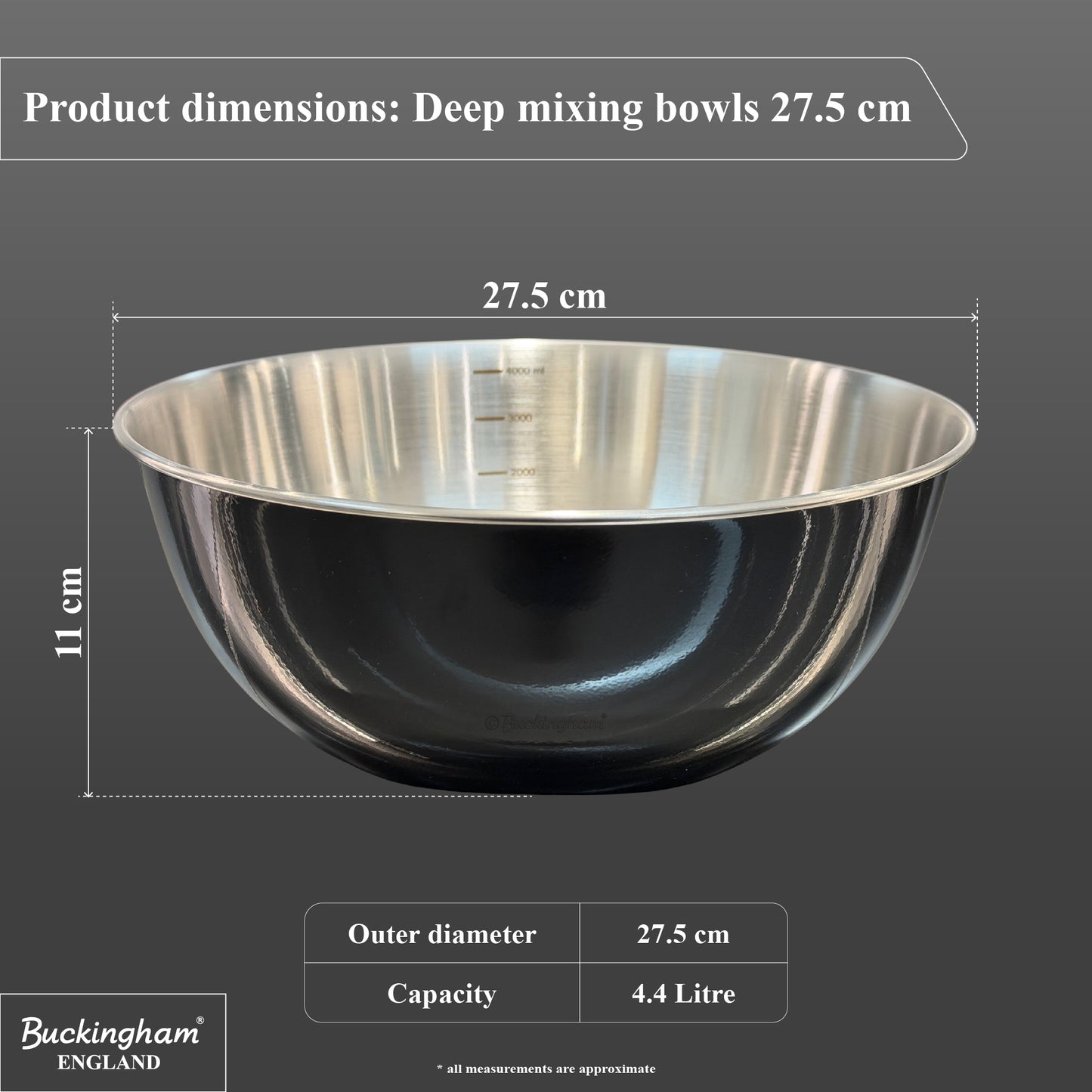 deep stainless steel mixing bowls