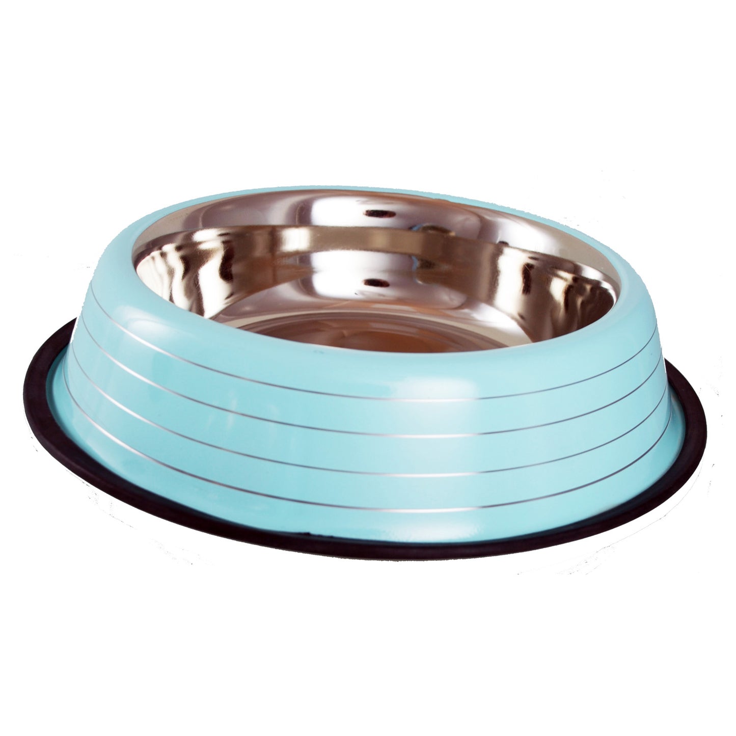 Buckingham Striped Dog Bowl Baby green (96oz)
