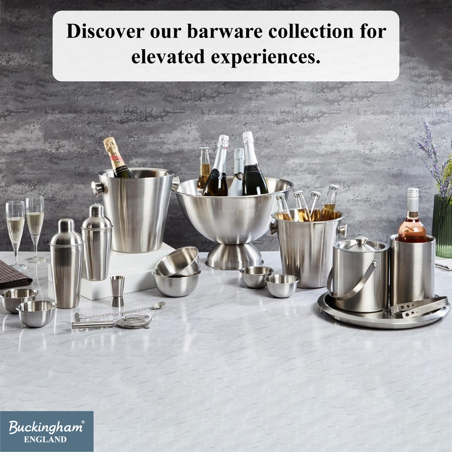 Buckingham Stainless Steel Jigger Peg Measure 30 / 60 ml Matt Finish