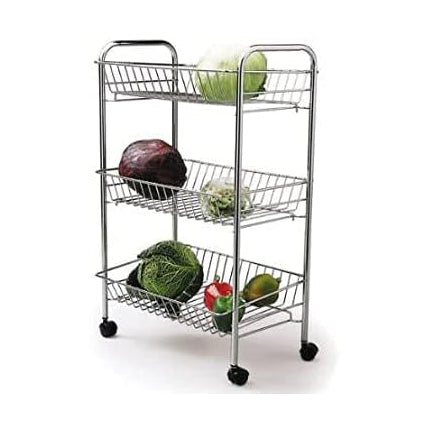 Buckingham Three Tier Kitchen Storage Trolley
