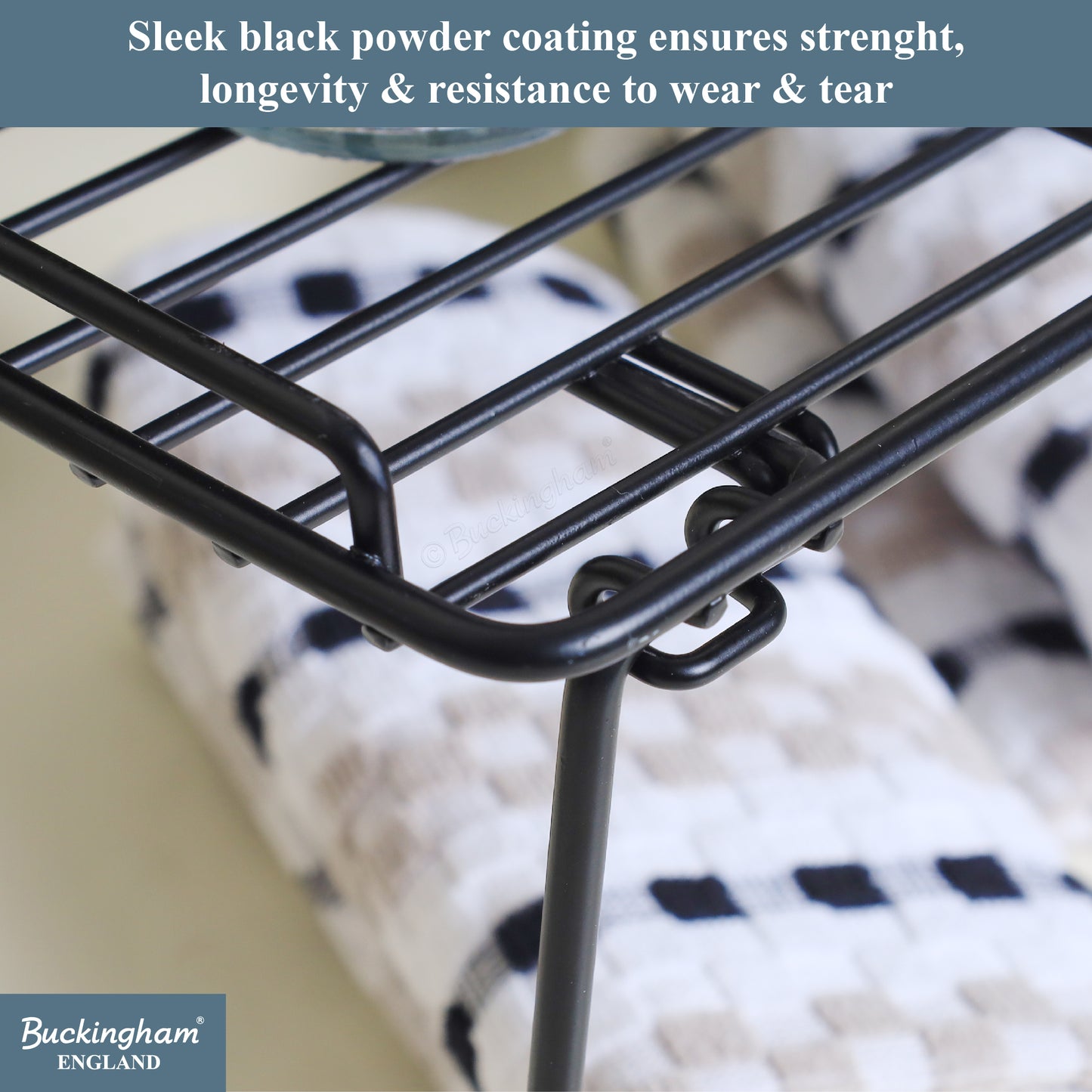 Buckingham Freestanding Kitchen Folding Shelf Organiser