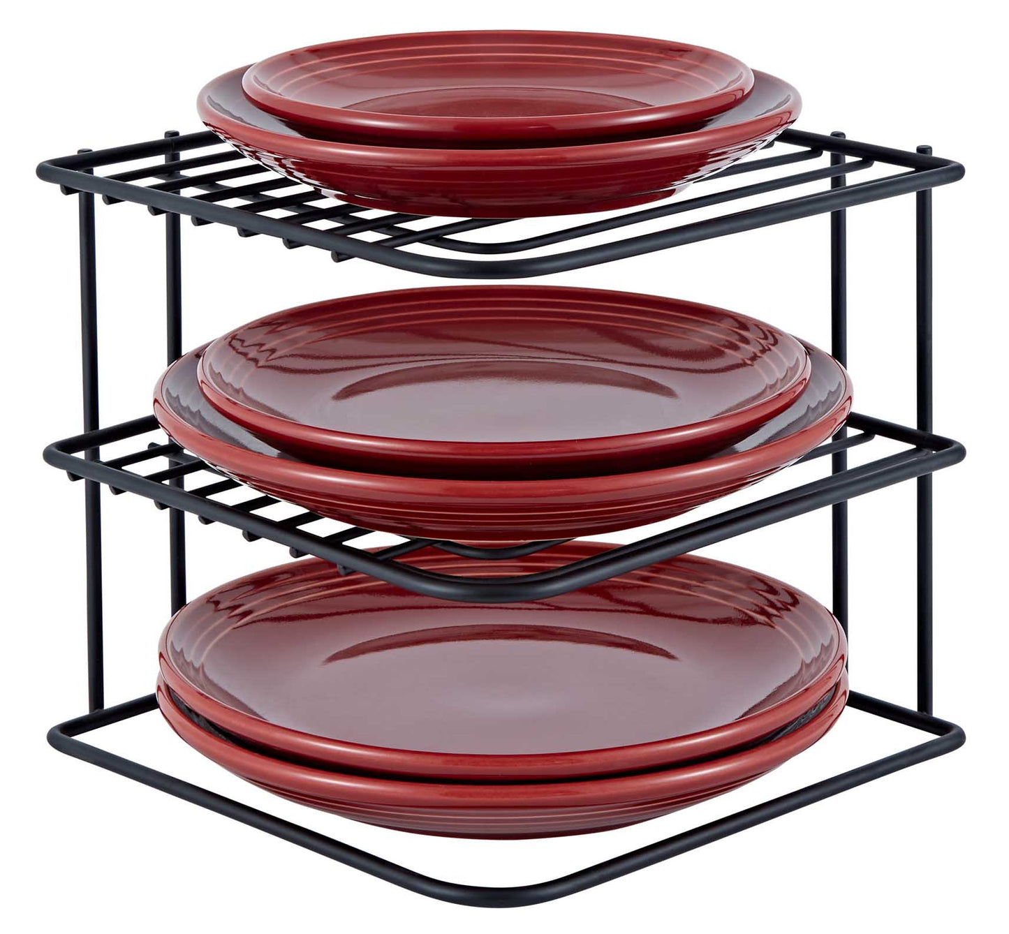 Buckingham 3 Tier Corner Plate Kitchen Cupboard Organiser, Storage Rack, High End Premium Quality