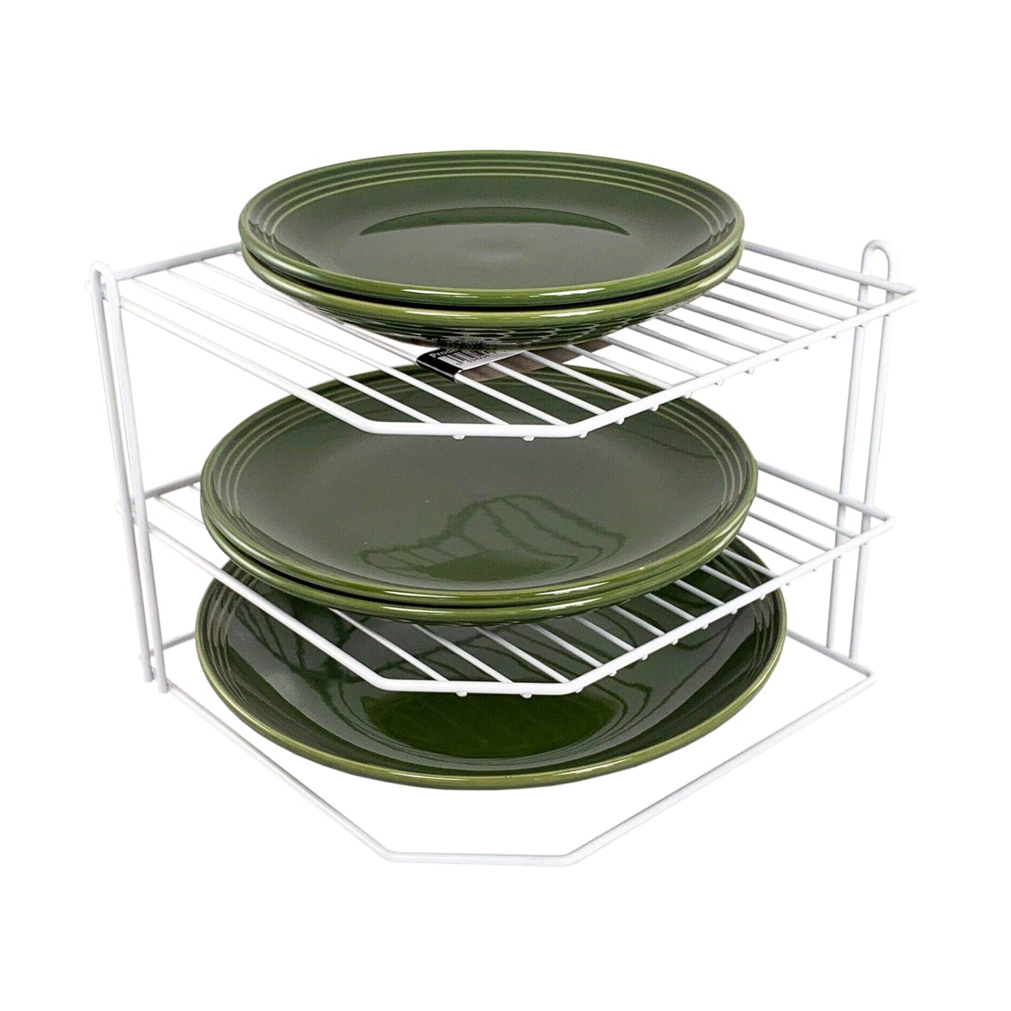 Buckingham 3 Tier Corner Kitchen Plate Rack 28 cm