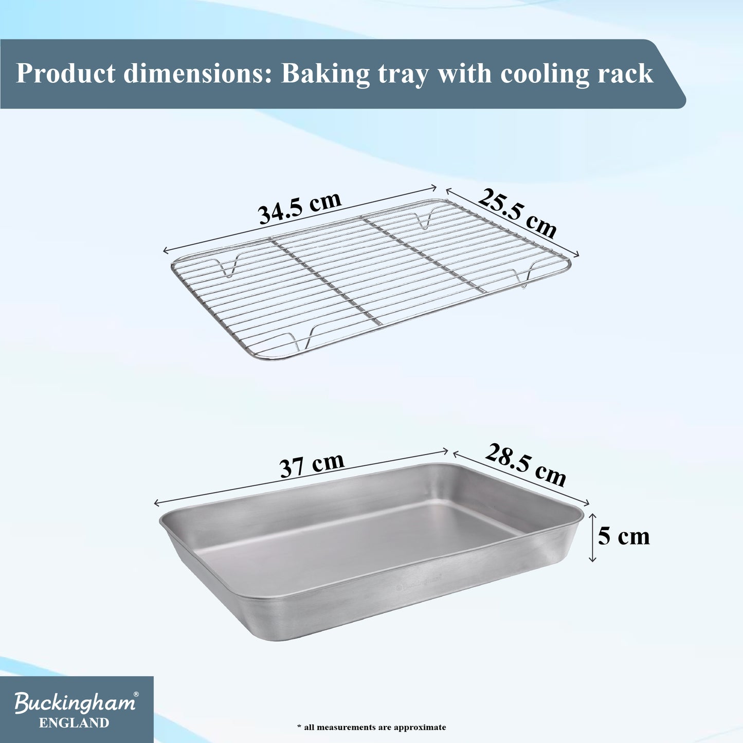 Buckingham Stainless Steel Baking Tray with Cooling Rack