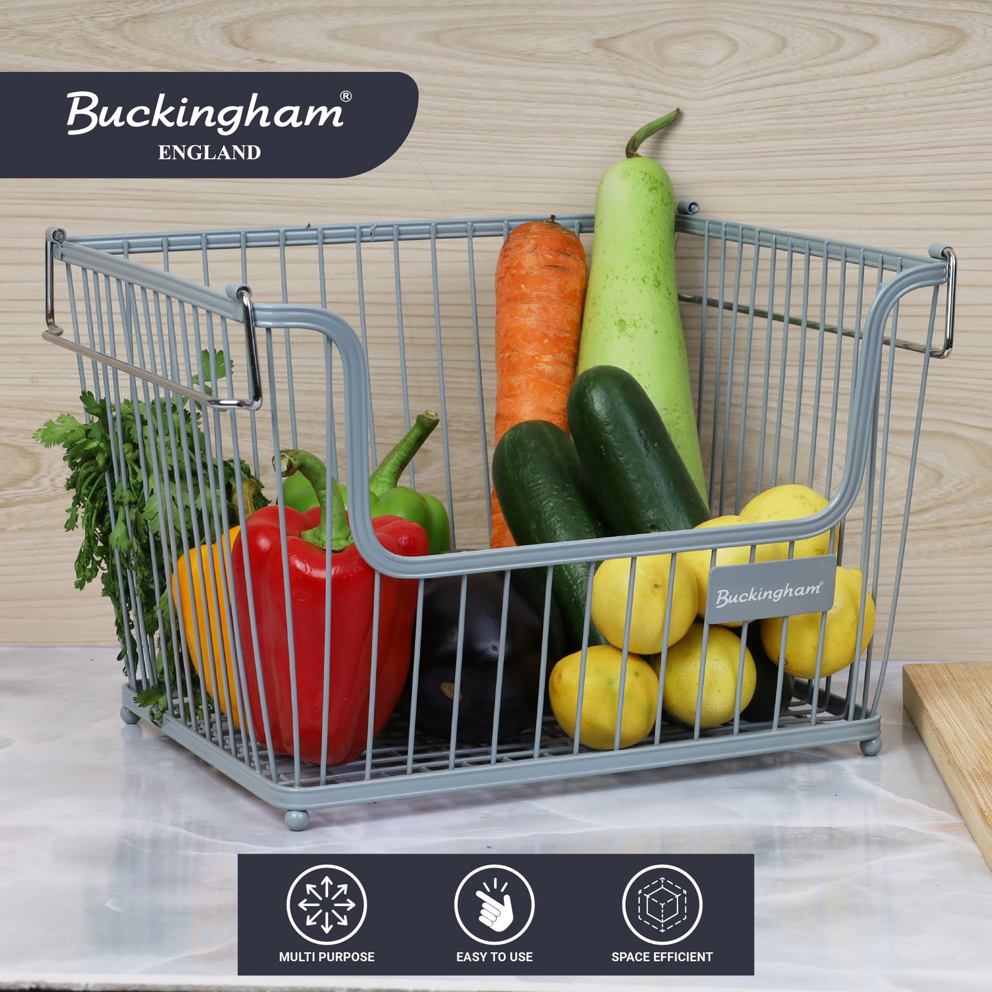 Buckingham Multi Purpose Stackable Storage Rack Large