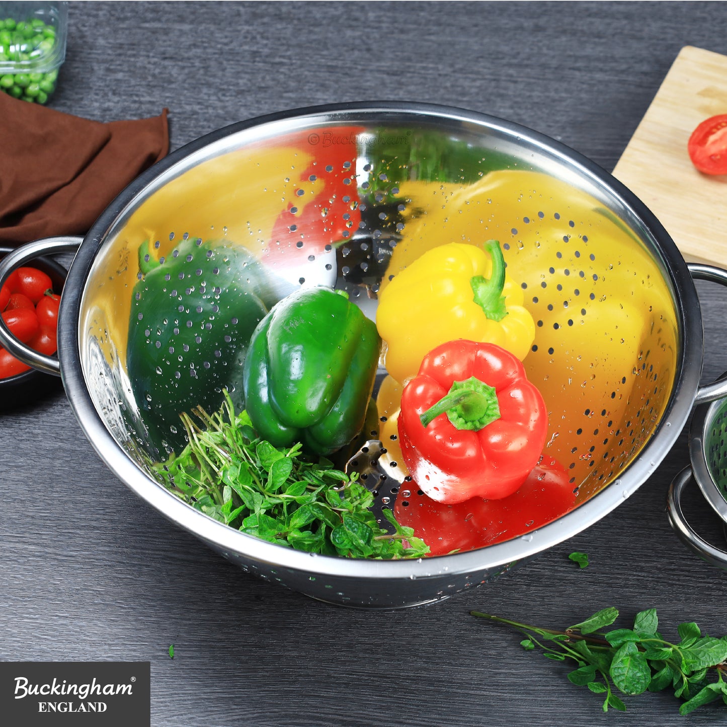 Buckingham Stainless Steel Fine Mesh Deep Colander