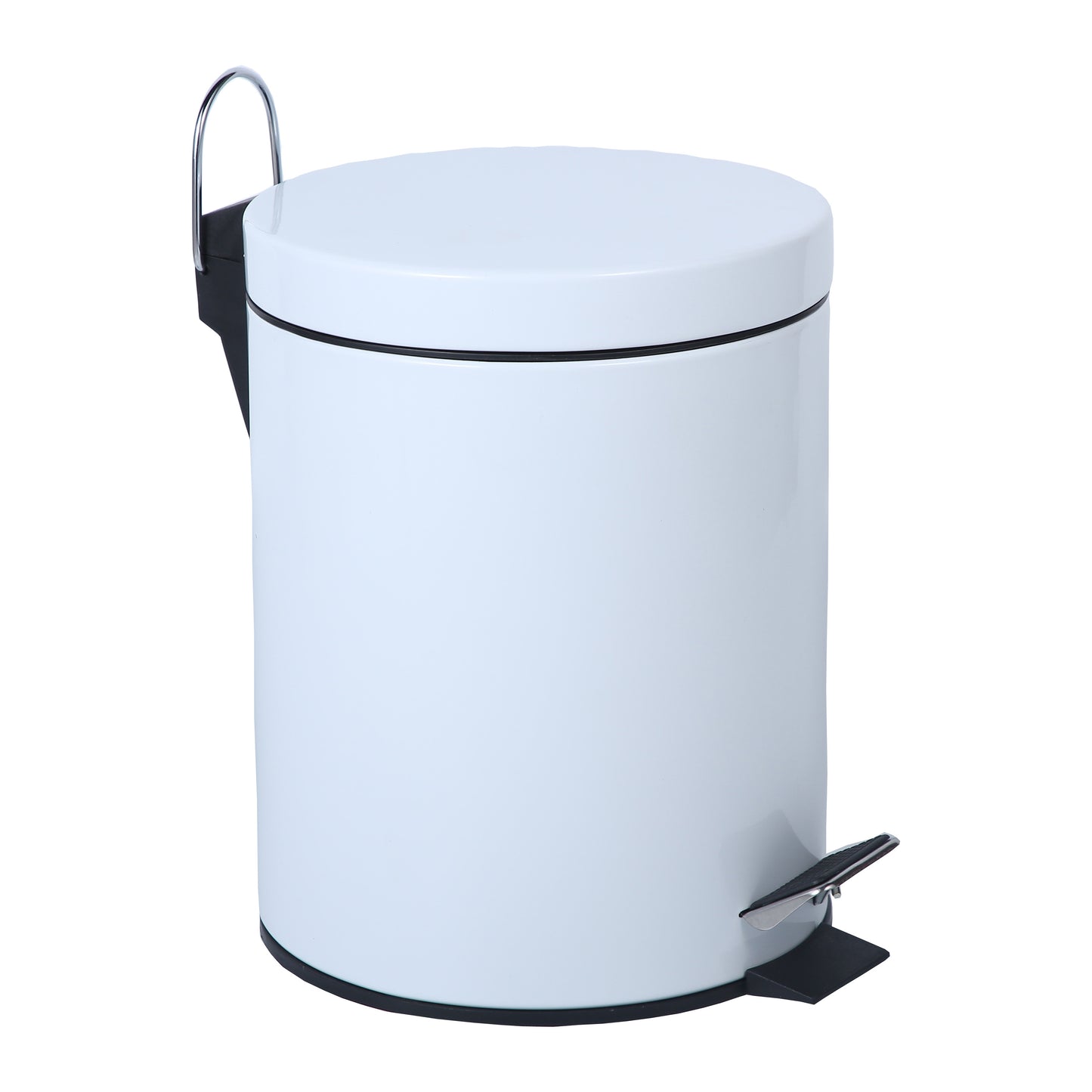 Buckingham Trash Bin Stylish Powder Coated White