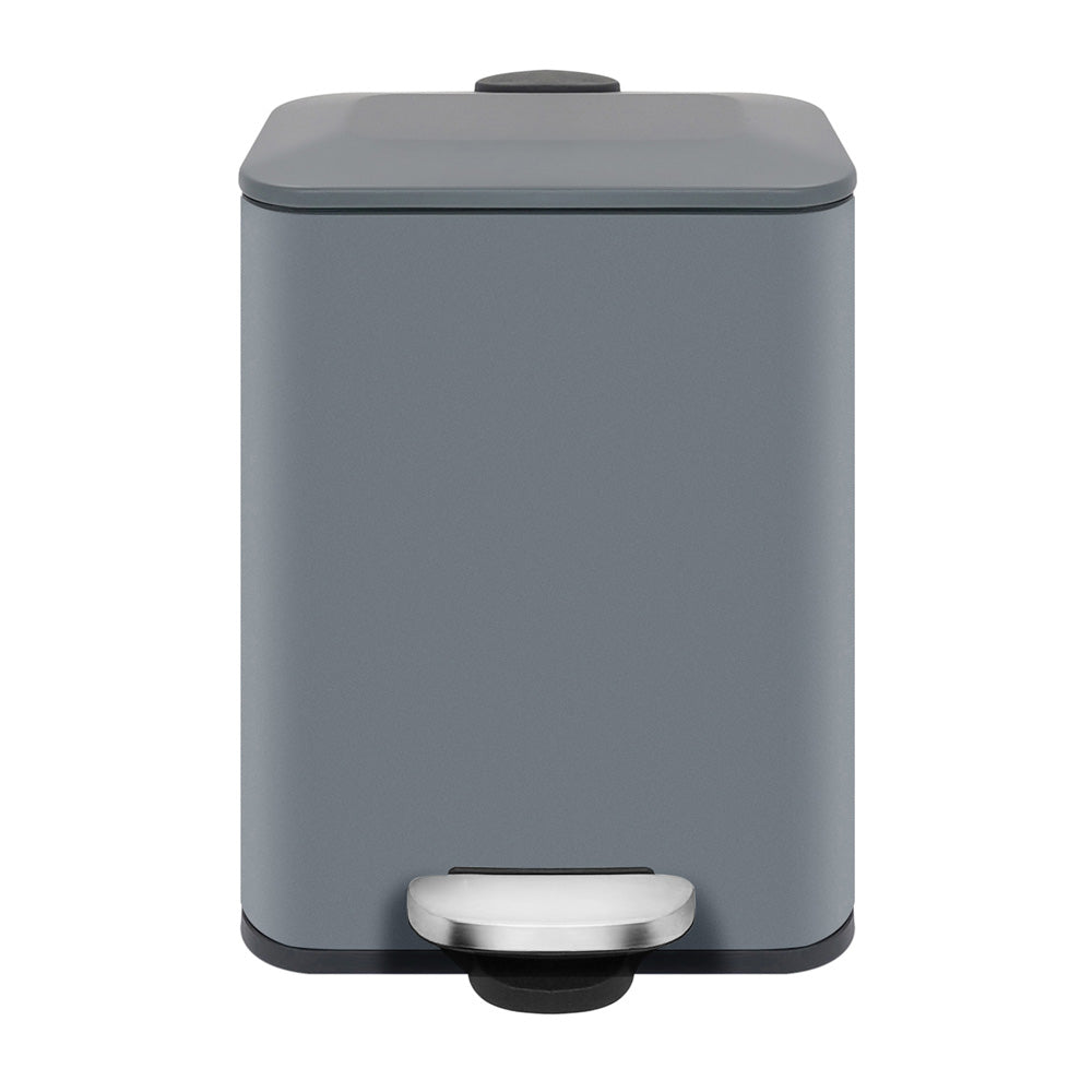 Buckingham Pedal Bin Waste Trash Bin Grey Powder Coated 5 Litres