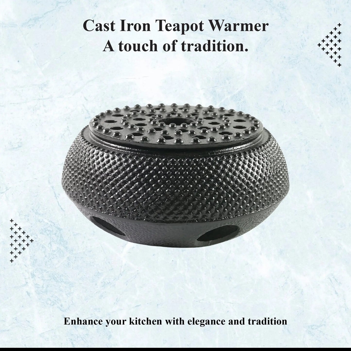 Buckingham Tetsubin Japanese Style Cast Iron Teapot Tea Pot Warmer 15cm Hobnail Buckingham Cookware UK