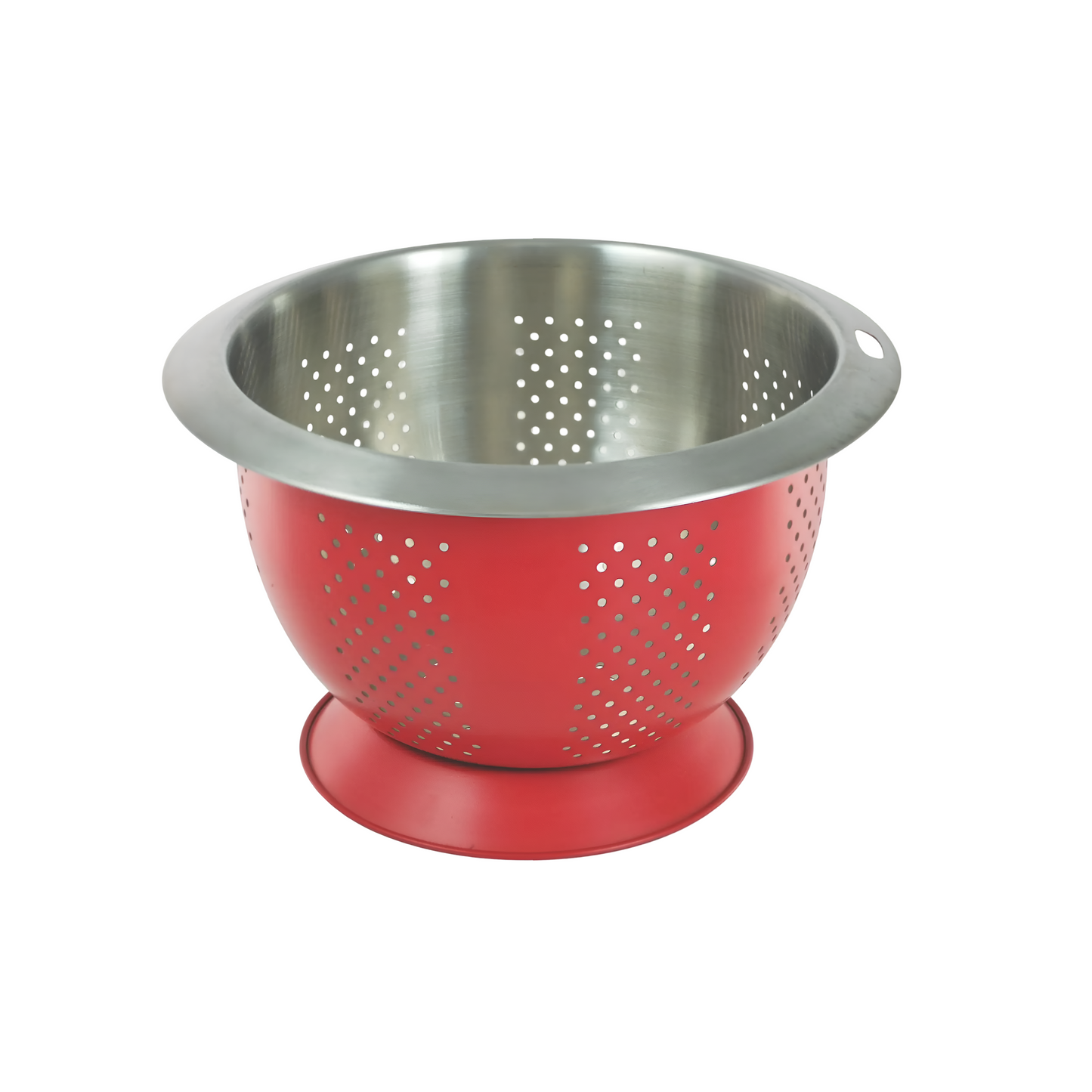 Buckingham Stainless Steel Wide Colander 28cm Red