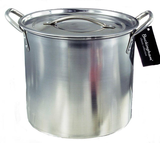 Buckingham Stainless Steel Deep Stock Pot, 26 cm, 11 L