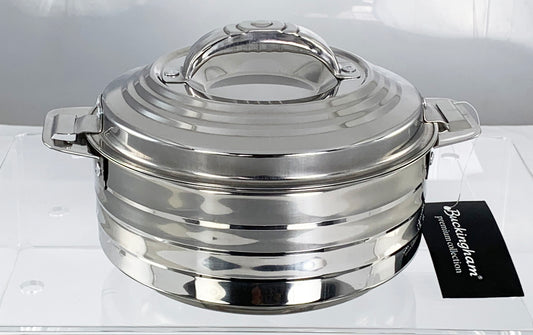 Buckingham Stainless Steel Double Wall HotPot (Ribbed) 2500ml