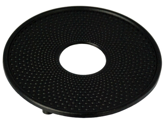 Buckingham Japanese Style Cast Iron Trivet Hot Plate Pot Stand Worktop Protector, 14 cm, Black, Hobnail