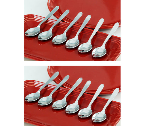 Buckingham Stainless Steel Tea Spoons Teaspoons : Pack of 12