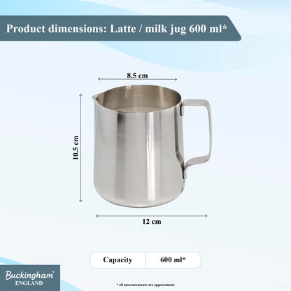 Buckingham Stainless Steel Espresso Coffee Jug