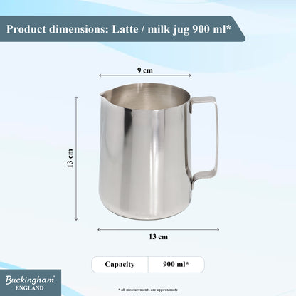 Buckingham Stainless Steel Espresso Coffee Jug