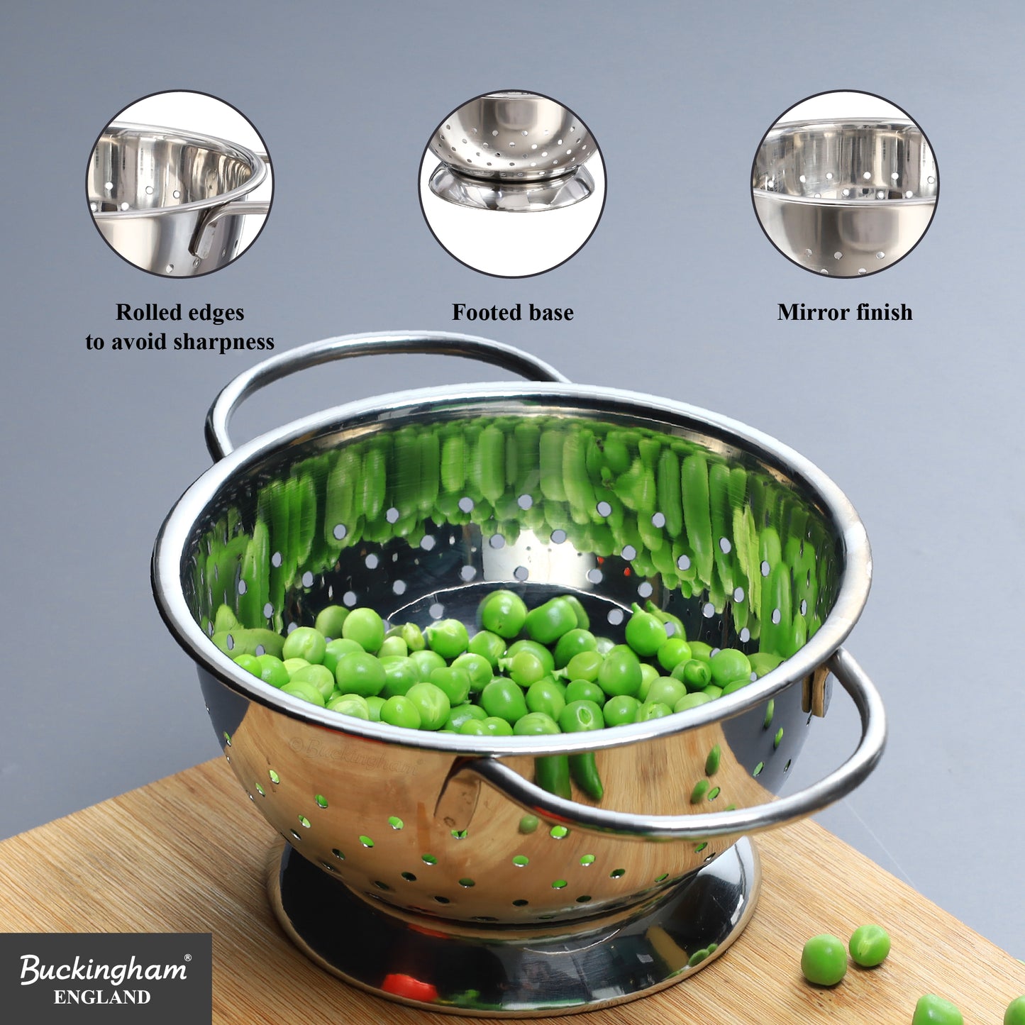 Buckingham Stainless Steel Hemisphere Colander