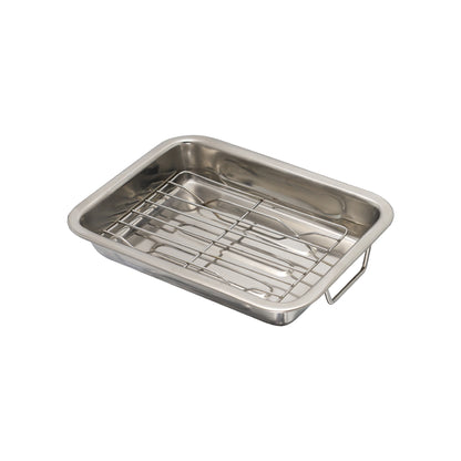 Buckingham Roasting dish with grill Folding Side Handles