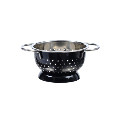 Buckingham Stainless Steel Hemisphere colander / strainer Black