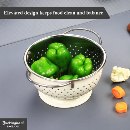 Buckingham Hemisphere colander / strainer , Cream