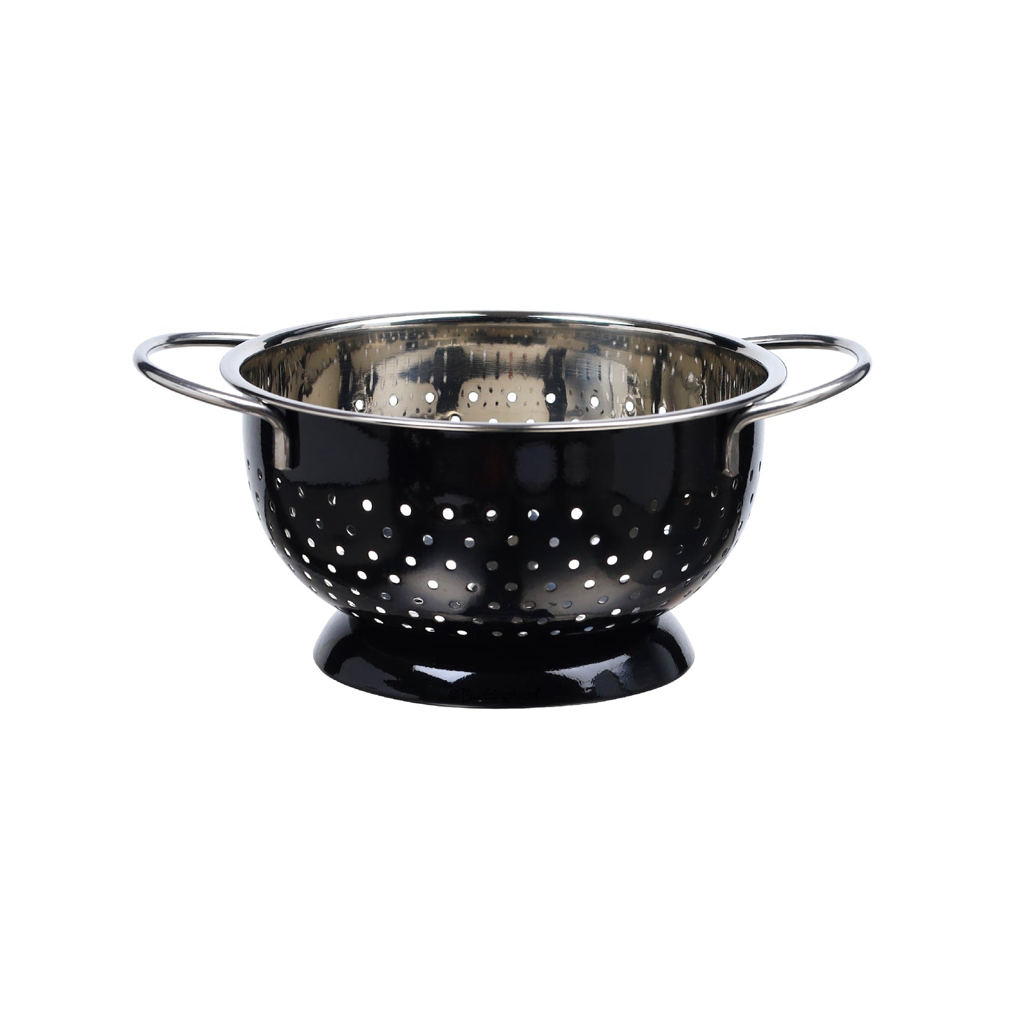 Buckingham Stainless Steel Hemisphere colander / strainer Black