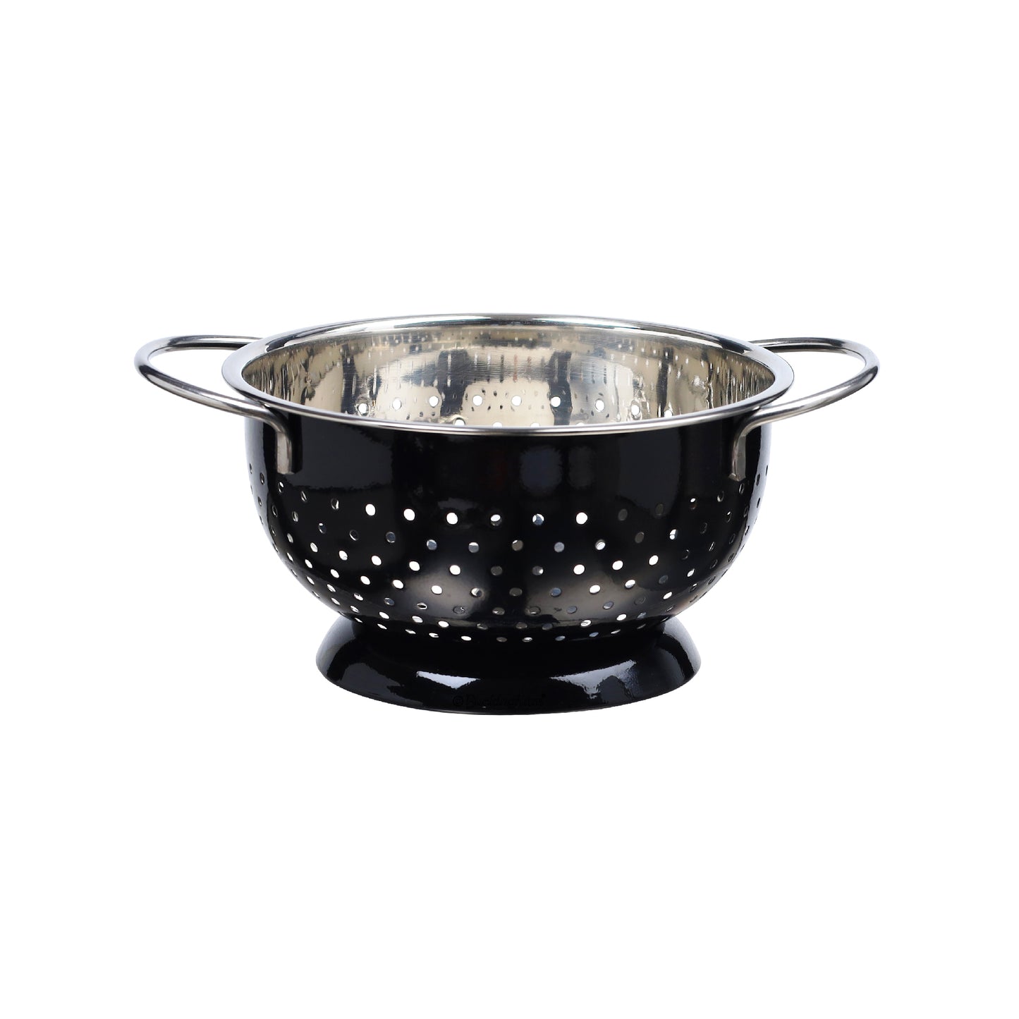 Buckingham Stainless Steel Hemisphere colander / strainer Black