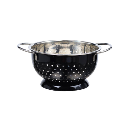 Buckingham Stainless Steel Hemisphere colander / strainer Black