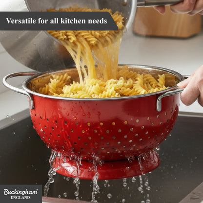 Buckingham Hemisphere colander / strainer , Red
