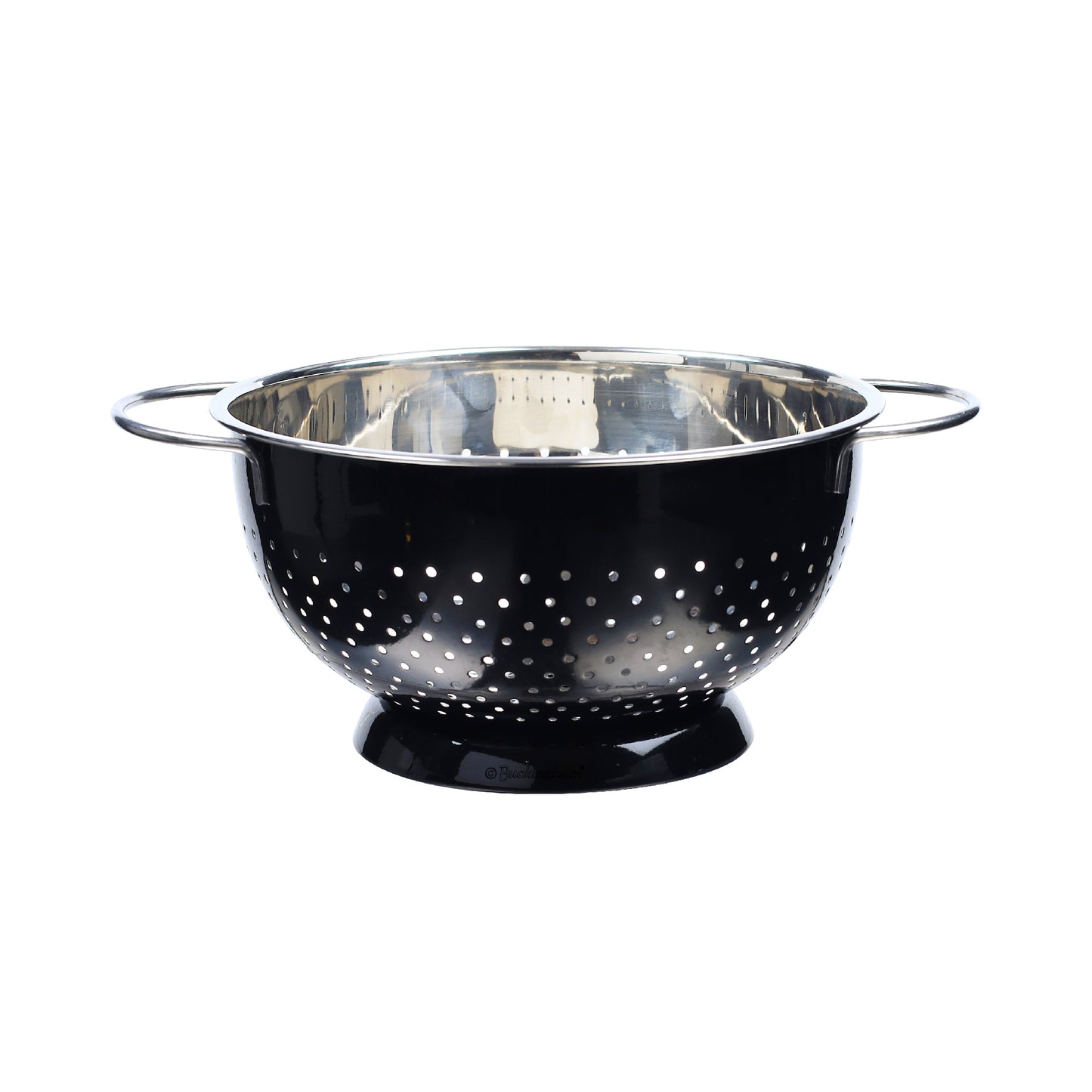 Buckingham Stainless Steel Hemisphere colander / strainer Black
