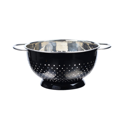 Buckingham Stainless Steel Hemisphere colander / strainer Black