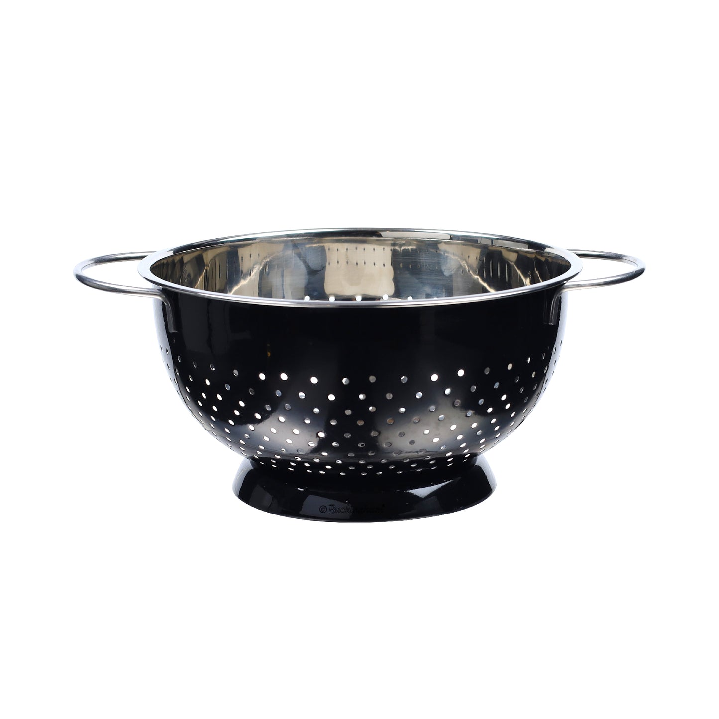 Buckingham Stainless Steel Hemisphere colander / strainer Black