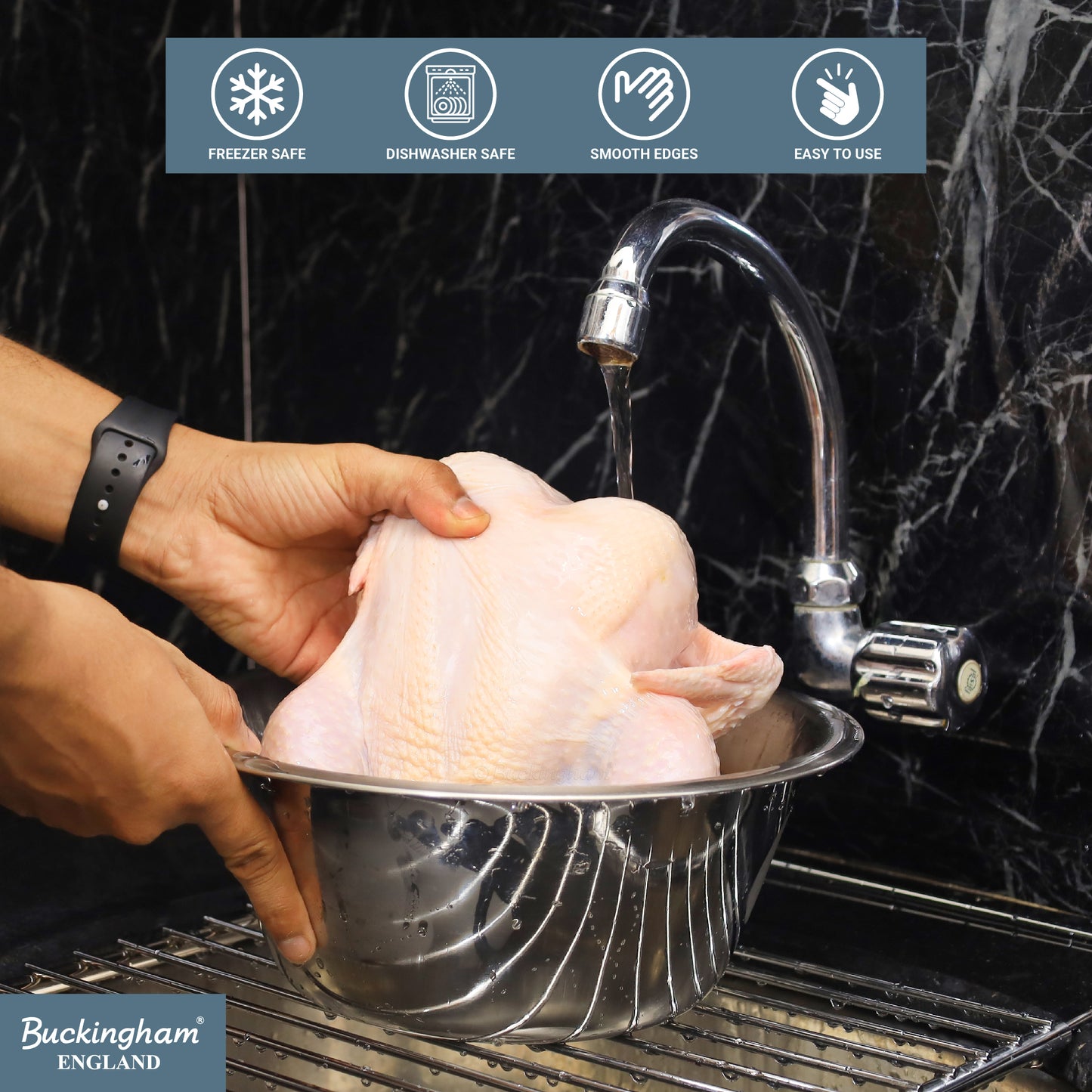 Buckingham Stainless Steel Multi Purpose Washing Up Bowl