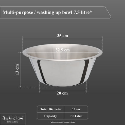 stainless steel washing up bowl