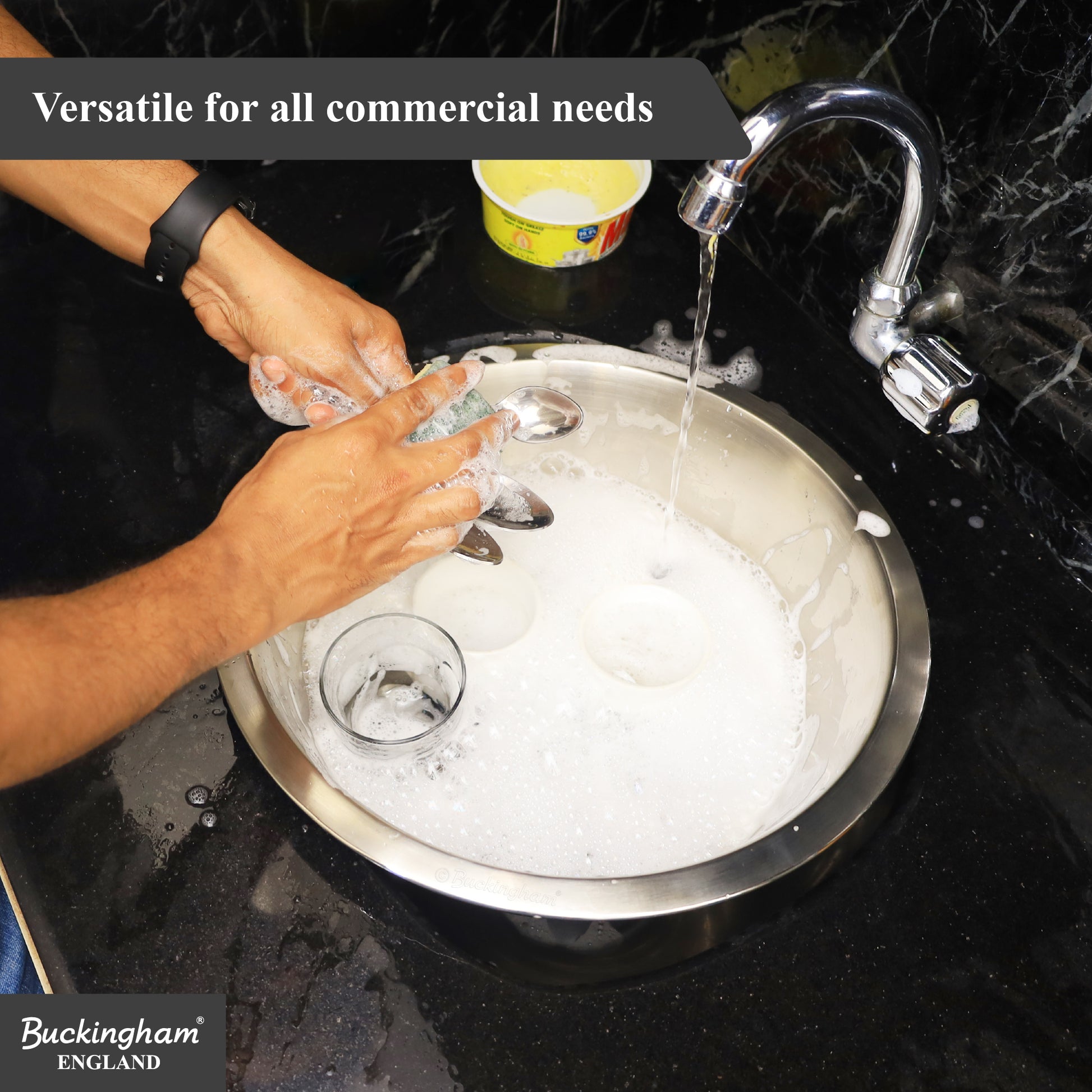 stainless steel washing up bowl