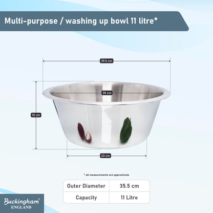 Buckingham Stainless Steel Multi Purpose Washing Up Bowl