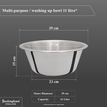 stainless steel washing up bowl