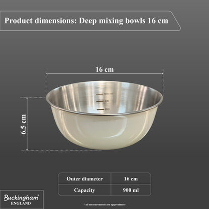 stainless steel deep mixing bowl