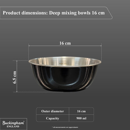 deep stainless steel mixing bowls