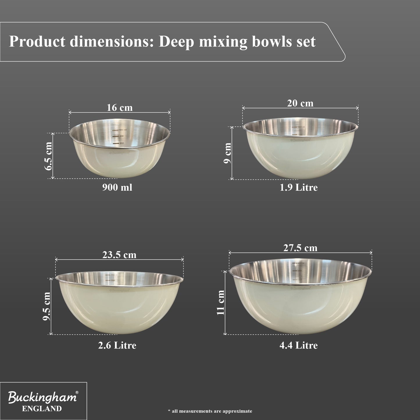 stainless steel mixing bowl set