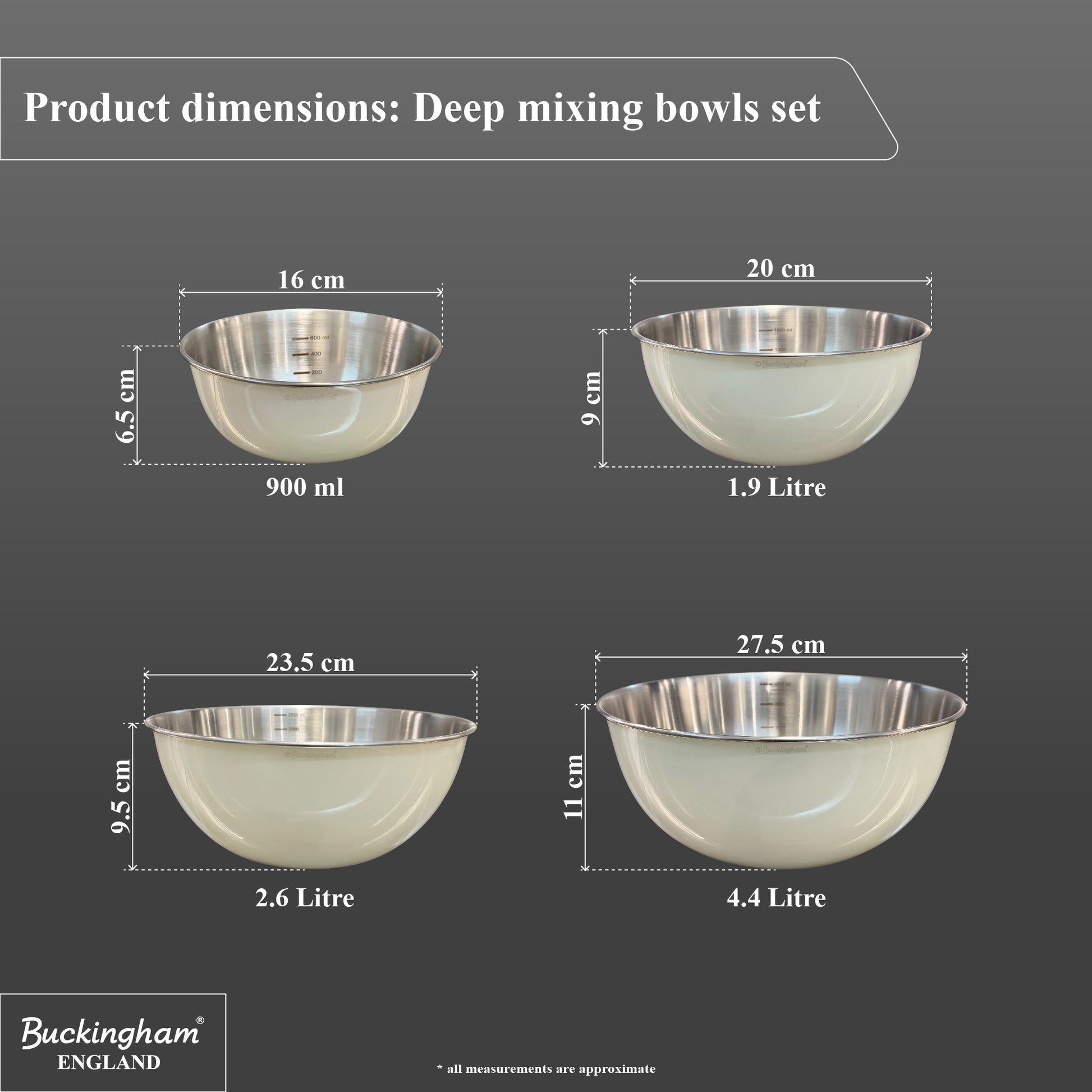 stainless steel mixing bowl set