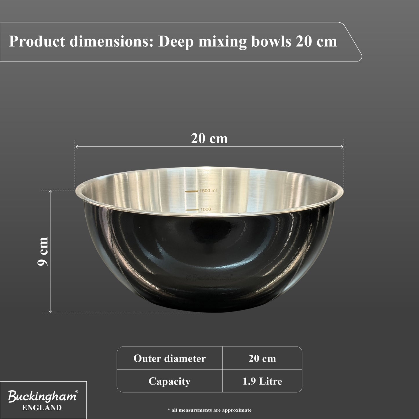 deep stainless steel mixing bowls