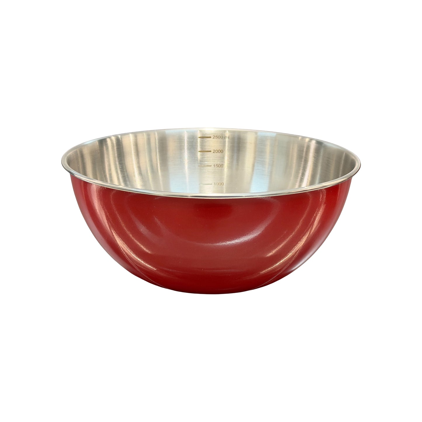 Buckingham Stainless Steel Deep Mixing Bowl / Baking Bowl Red