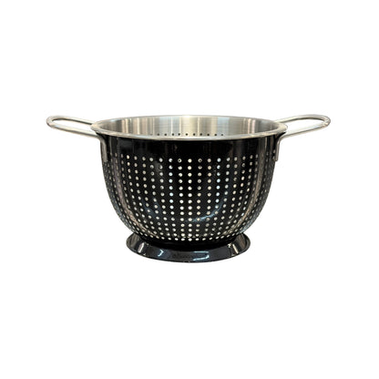 Buckingham Stainless Steel Tropical Deep Colander Black