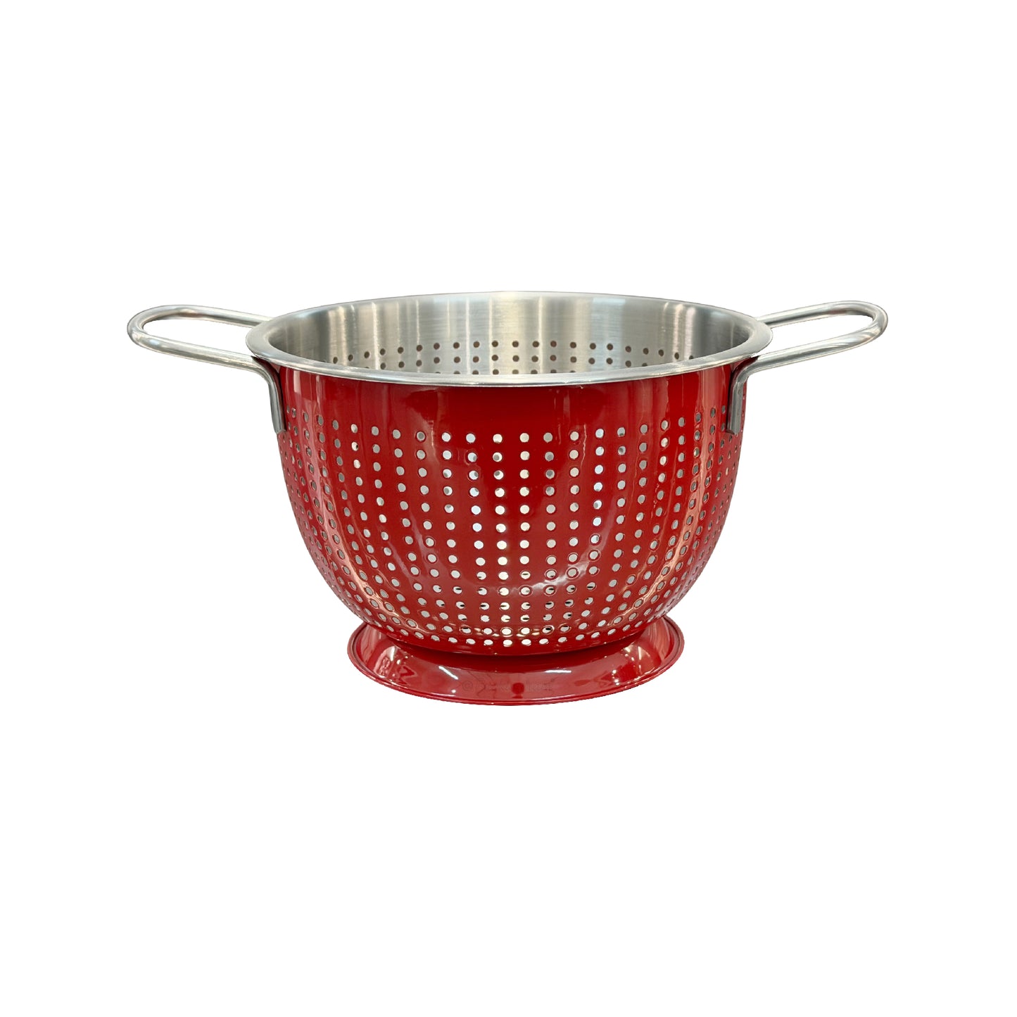Buckingham Stainless Steel Tropical Deep Colander Red