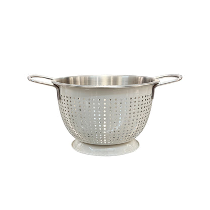 Buckingham Stainless Steel Tropical Deep Colander Ivory Grey