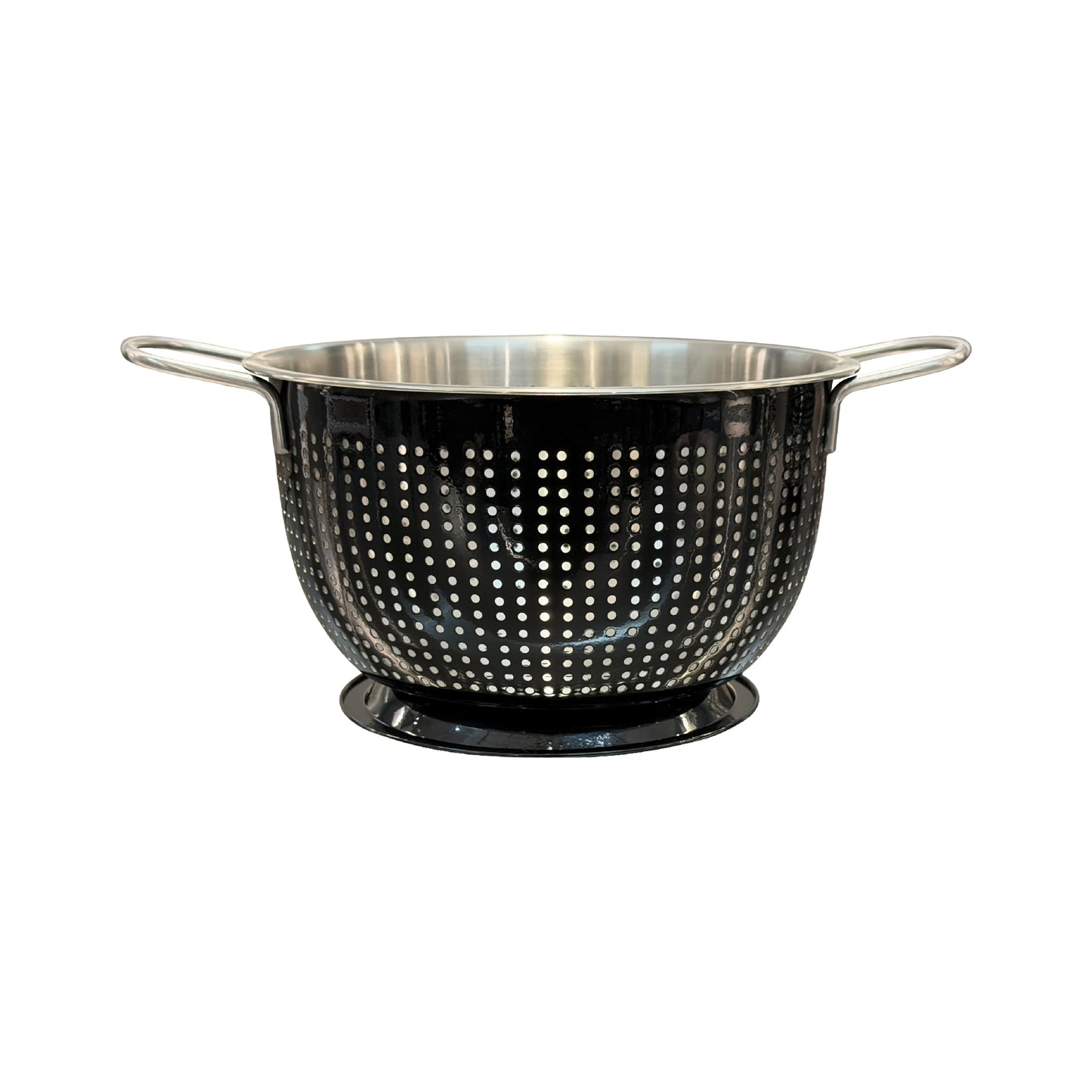 Buckingham Stainless Steel Tropical Deep Colander Black
