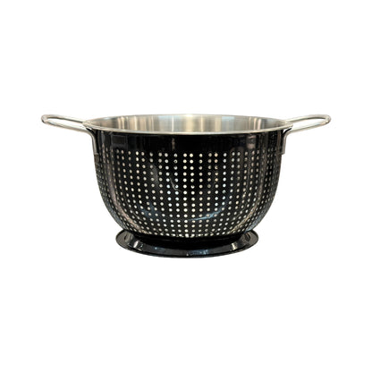 Buckingham Stainless Steel Tropical Deep Colander Black