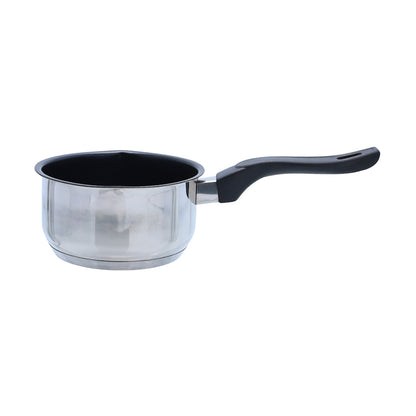 Buckingham Stainless Steel Milk Pan with Bakelite Handle 14 cm 0.9 Litre