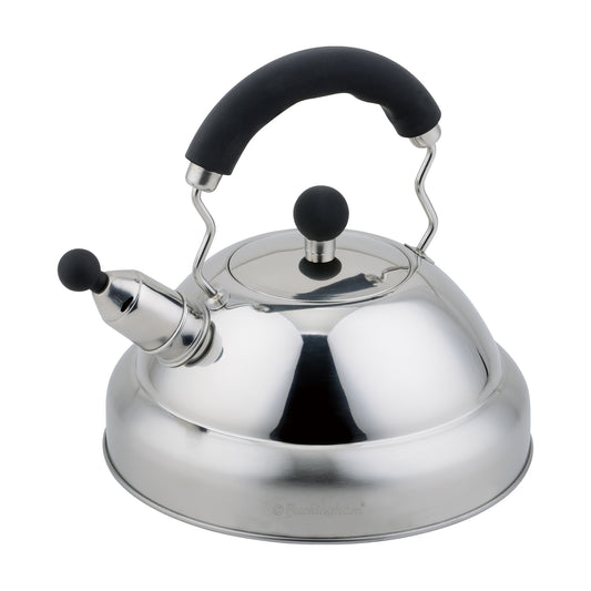 Buckingham Stainless Steel Stovetop Whistling Kettle with Soft Grip Handle 3 Litre