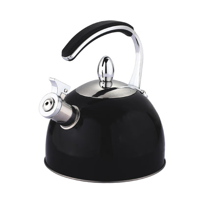 Buckingham Stainless Steel Stovetop Whistling Kettle with Soft Touch Silicon Handle 2 Litre